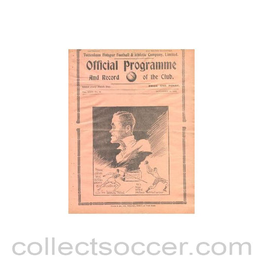 1936 - Tottenham Hotspur v Chesterfield official programme 14/11/1936