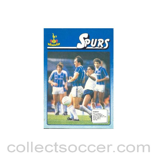1983 - Tottenham Hotspur v Everton official programme 17/09/1983 Canon League