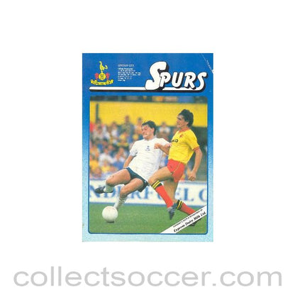 1983 - Tottenham Hotspur v Lincoln City official programme 05/10/1983 Milk Cup