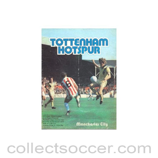 1979 - Tottenham Hotspur v Manchester City official programme 01/09/1979 Football League