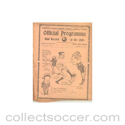 1933 - Tottenham Hotspur v Middlesbrough official programme 28/10/1933