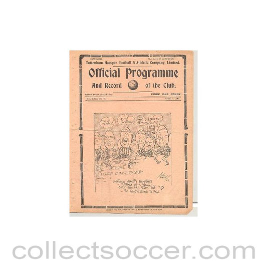 1939 - Tottenham V Plymouth 07/04/1939 Football League