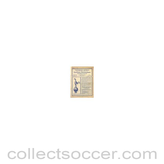 1948 - Tottenham Hotspur v Plymouth Argyle official programme 11/12/1948 Football League