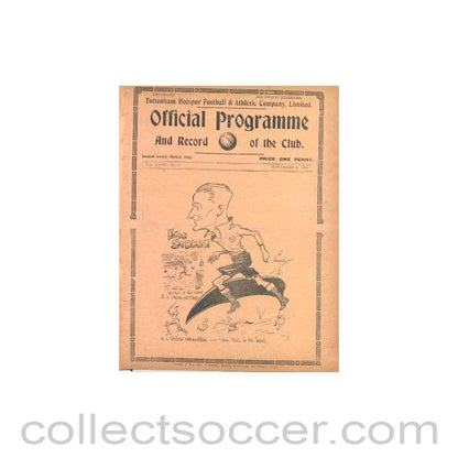 1935 - Tottenham Hotspur v Portsmouth official programme 21/09/1935