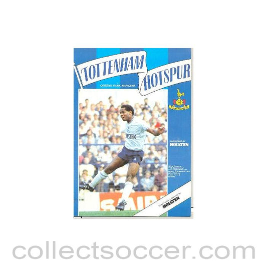 1984 - Tottenham Hotspur v Queen's Park Rangers official programme 15/09/1984 Canon League