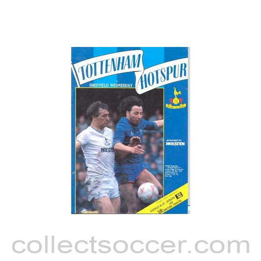 1985 - Tottenham Hotspur v Sheffield Wednesday official programme 14/05/1985 Canon League