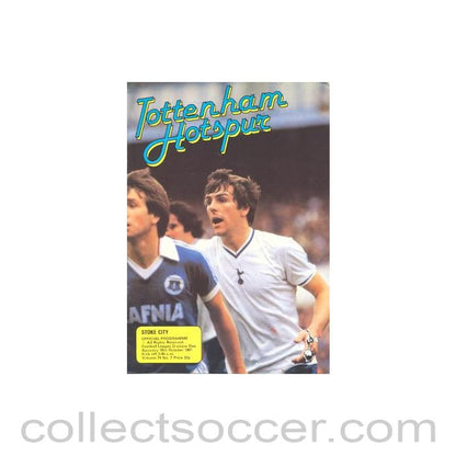 1981 - Tottenham Hotspur v Stoke City official programme 10/10/1981 Football League