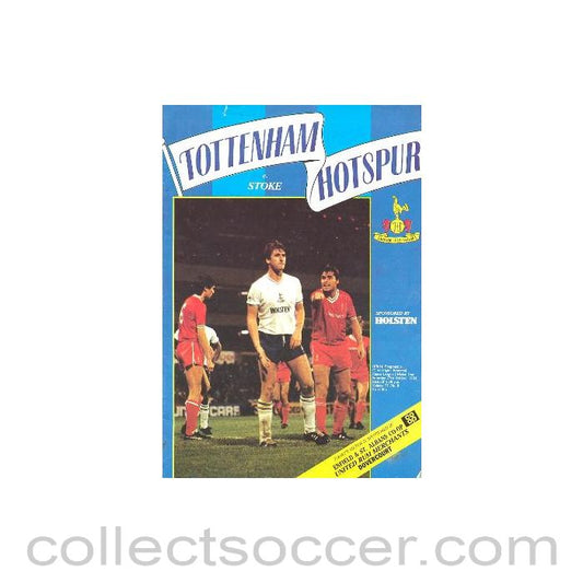 1984 - Tottenham Hotspur v Stoke City official programme 27/10/1984 Canon League