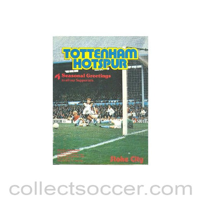1979 - Tottenham Hotspur v Stoke City official programme 29/12/1979 Football League