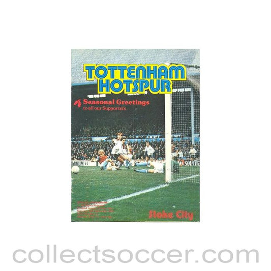 1979 - Tottenham Hotspur v Stoke City official programme 29/12/1979 Football League