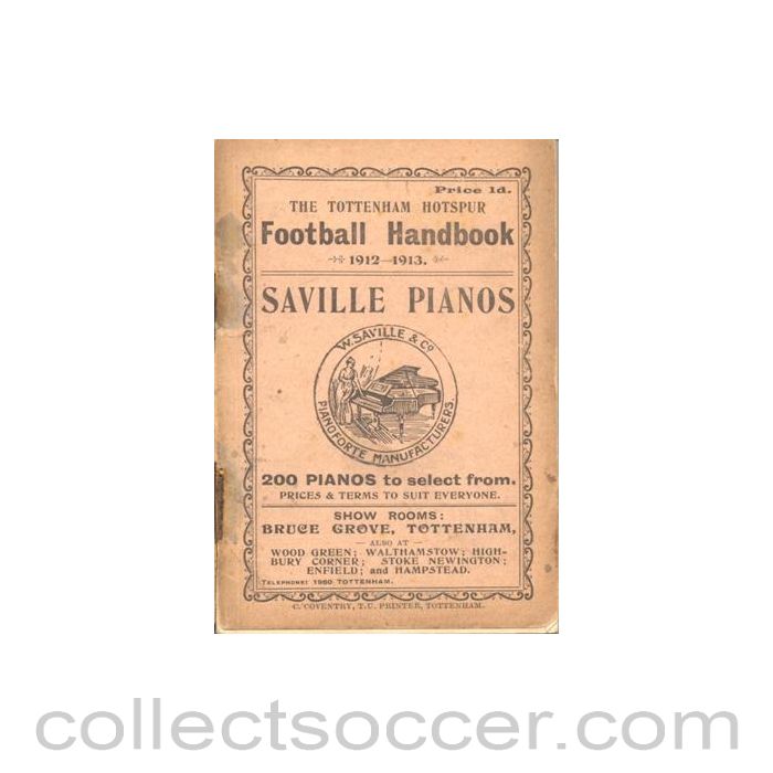 1912 - Tottenham Hotspur Football Handbook 1912-1913