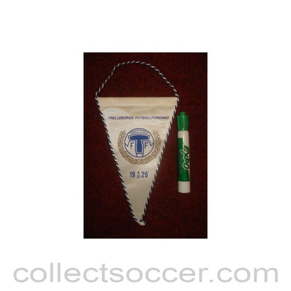 Trelleborgs Pennant once property of the football referee Neil Midgley