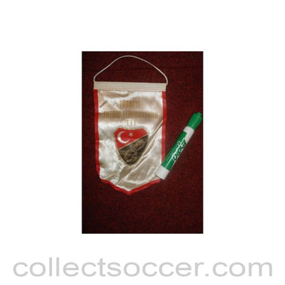 The Turkey Football Association small Pennant once property of the football referee Neil Midgley