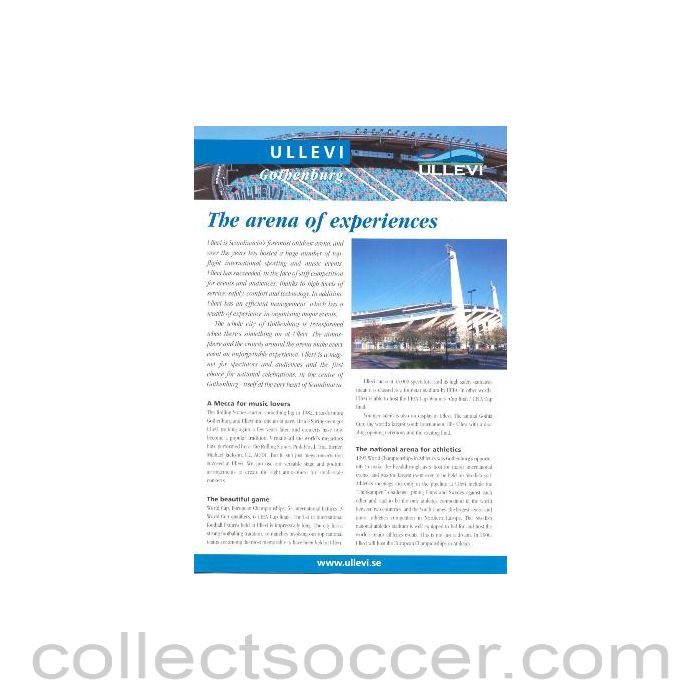 ULLEVI Gothenburg Stadium brochure