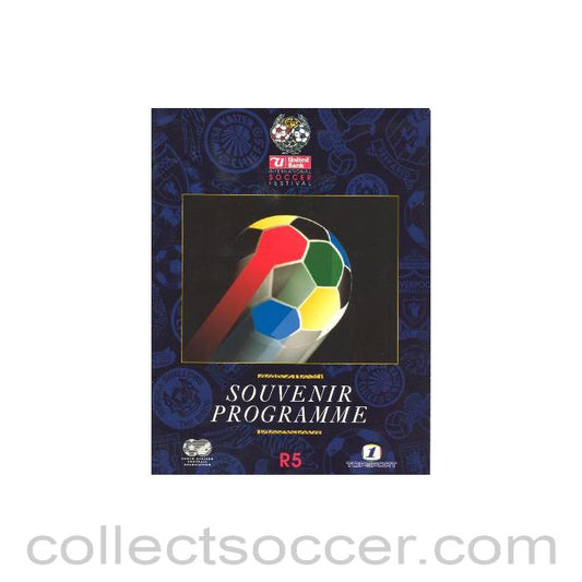 1994 - United Bank International Soccer Festival in South Africa official programme 1994 - Aston Villa and Liverpool participating
