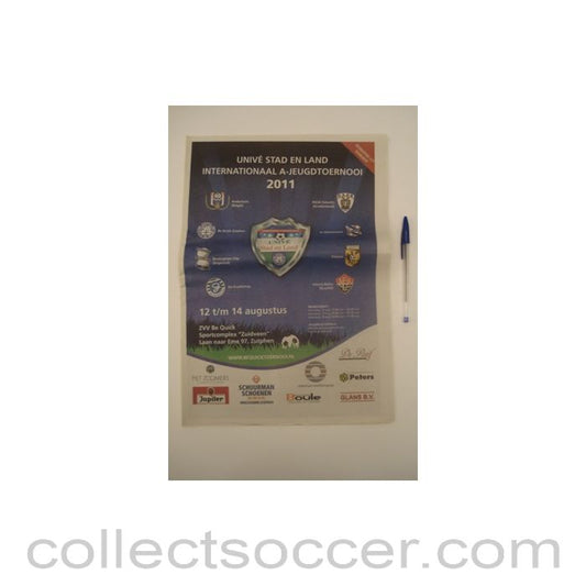 2011 - Unive Stad Youth Tournament 2011 official newspaprt-like programme
