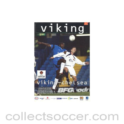 2002 - Viking vChelsea official programme 03/10/2002 UEFA Cup