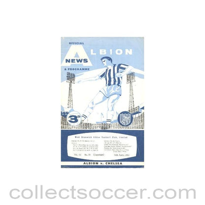 1962 - West Bromwich Albion v Chelsea official programme 14/04/1962
