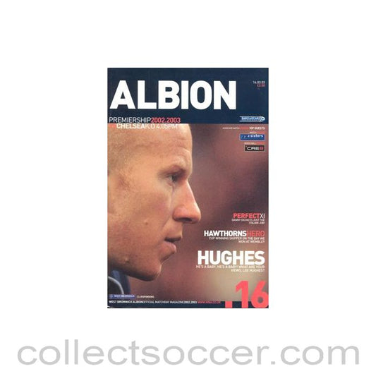 2003 - West Bromwich Albion v Chelsea official programme 16/03/2003 Premier League