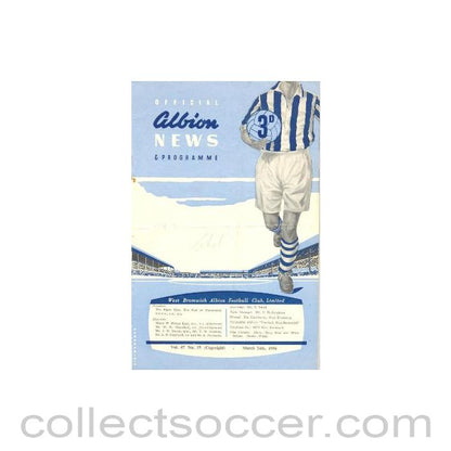 1956 - West Bromwich Albion vChelsea official programme 24/03/1956