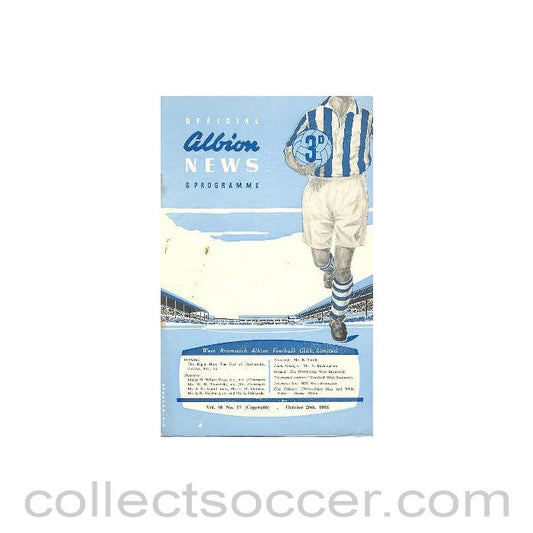 1958 - West Bromwich Albion v Sunderland official programme 19/02/1958 Football League