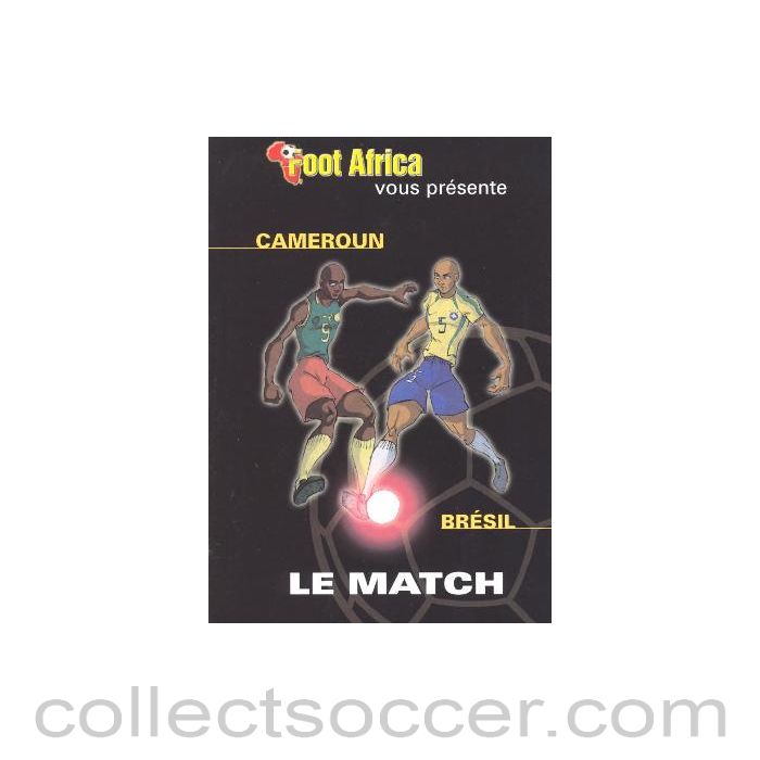 2002 World Cup Cameroon v Brazil official programme