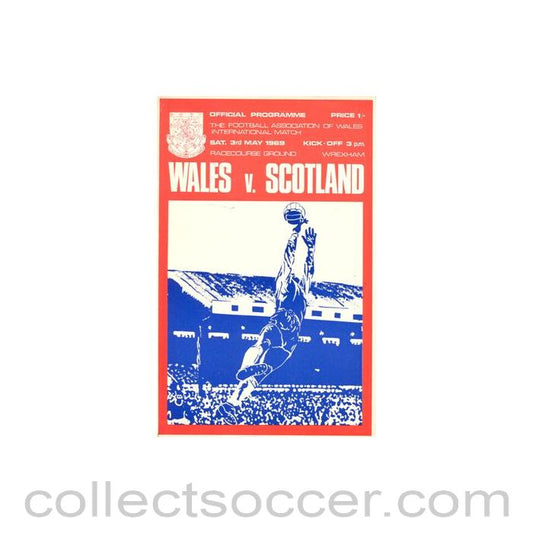1969 - Wales v Scotland official programme 03/05/1969