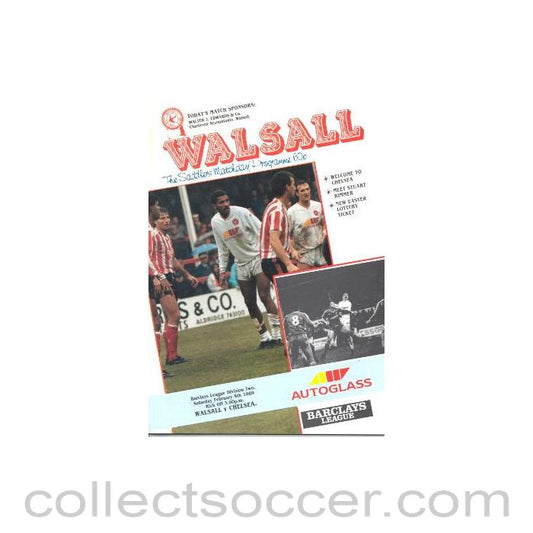 1989 - Walsall vChelsea official programme 04/02/1989