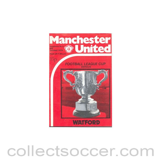 1978 - Manchester United v Watford official programme 04/10/1978