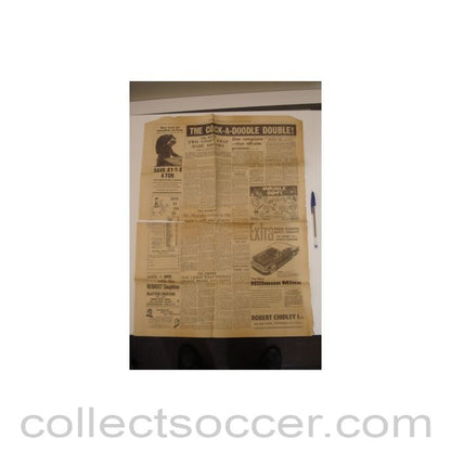 1961 - A page of The Weekly Herald newspaper of 12/02/1961 covering Tottenham Hotspur v Leicester City