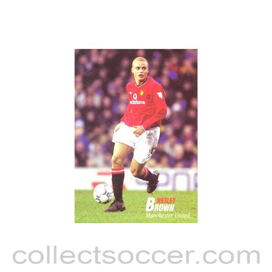 Manchester United - Wesley Brown unofficial Thai produced colour postcard