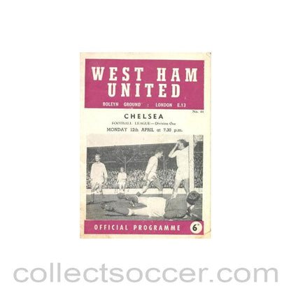1965 - West Ham United vChelsea official programme 12/04/1965
