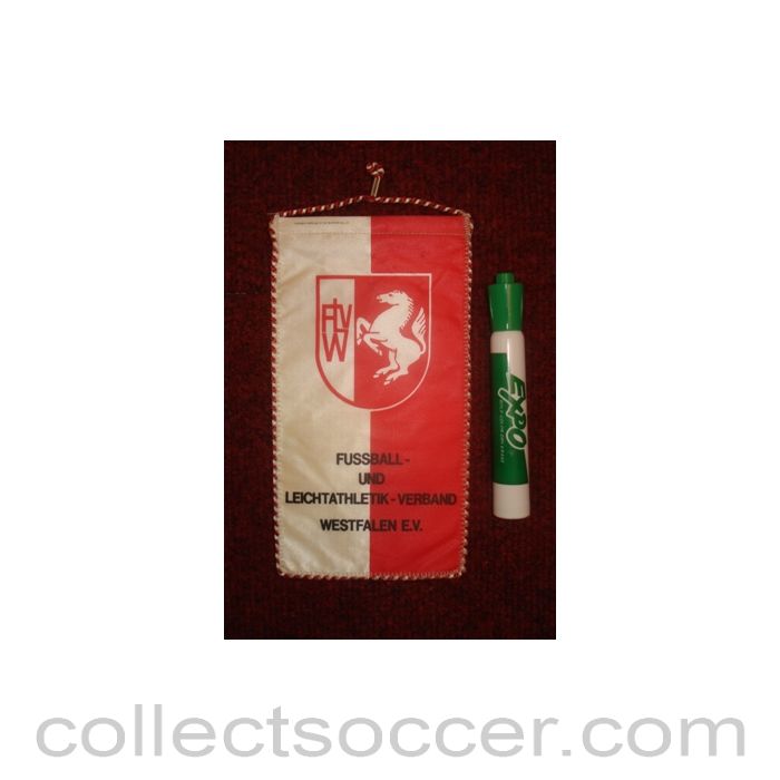 The Westfalen Football Association, Germany Pennant once property of the football referee Neil Midgley