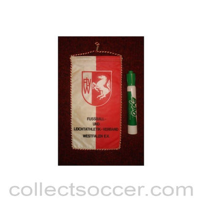 The Westfalen Football Association, Germany Pennant once property of the football referee Neil Midgley