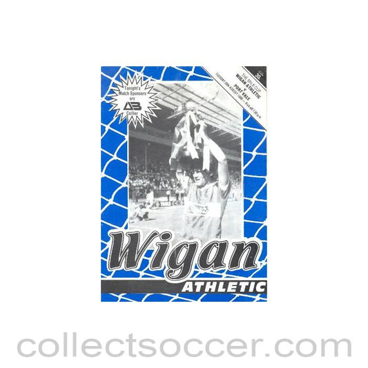 1985 - Wigan Athletic v Port Vale official programme 20/08/1985