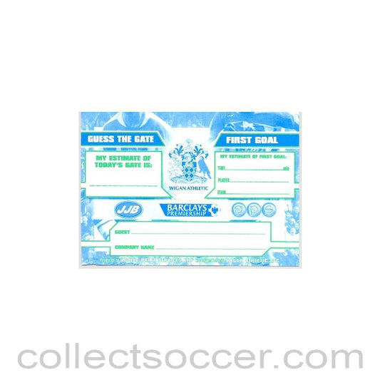 Wigan Athletic Guess Card