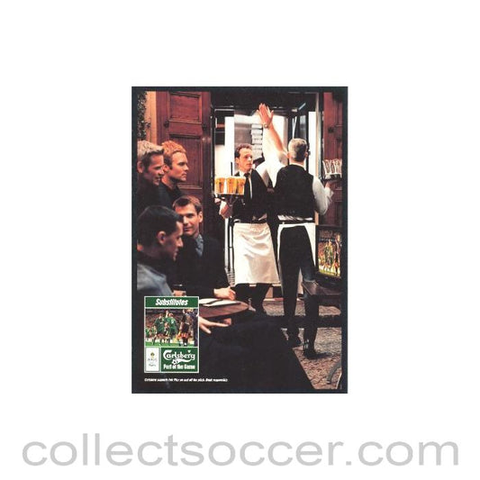 2001 - Carlsberg order form Win Tickets for the UEFA Super Cup Final 2001 in Monaco