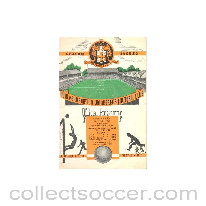 1955 - Wolverhampton Wanderers v Arsenal official programme 26/12/1955