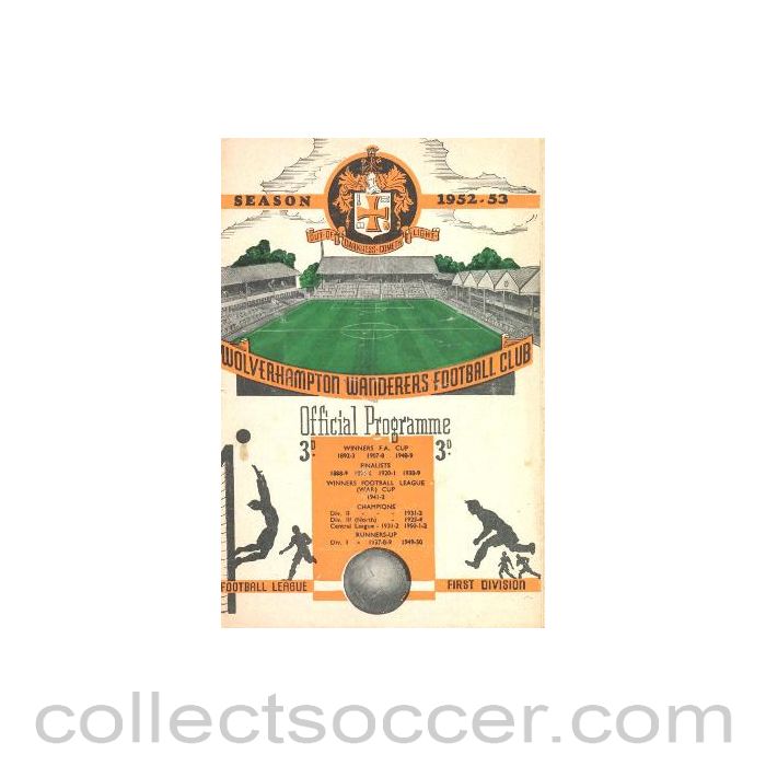 1952 - Wolverhampton Wanderers v Aston Villa official programme 08/09/1952