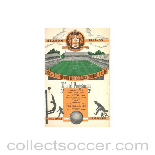 1952 - Wolverhampton Wanderers v Aston Villa official programme 08/09/1952