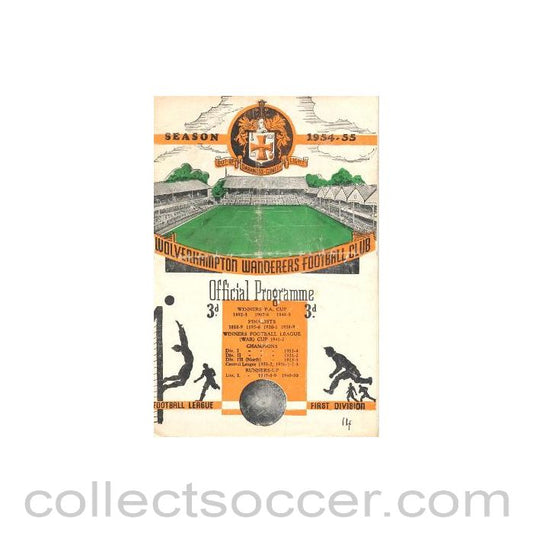 1954 - Wolverhampton Wanderers vChelsea official programme 04/12/1954