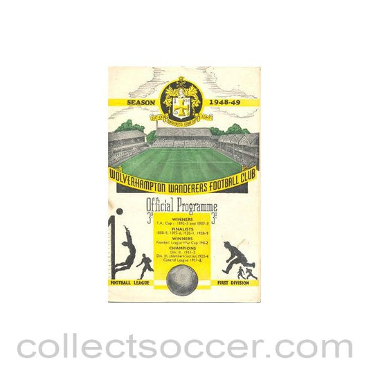 1949 - Wolverhampton Wanderers vChelsea official programme 07/05/1949