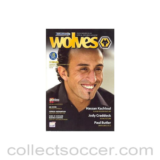 2003 - Wolverhampton Wanderers vChelsea official programme 20/09/2003