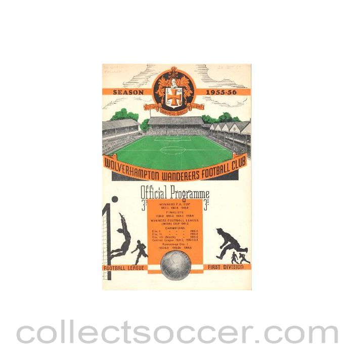 1955 - Wolverhampton Wanderers vChelsea official programme 24/09/1955