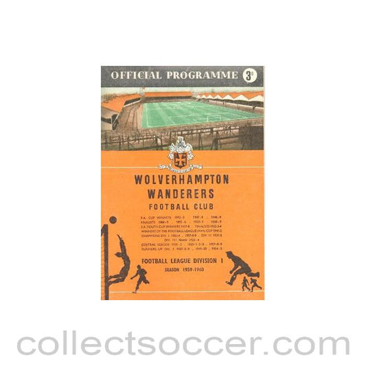1960 - Wolverhampton Wanderers v Blackpool official programme 06/02/1960 Football League
