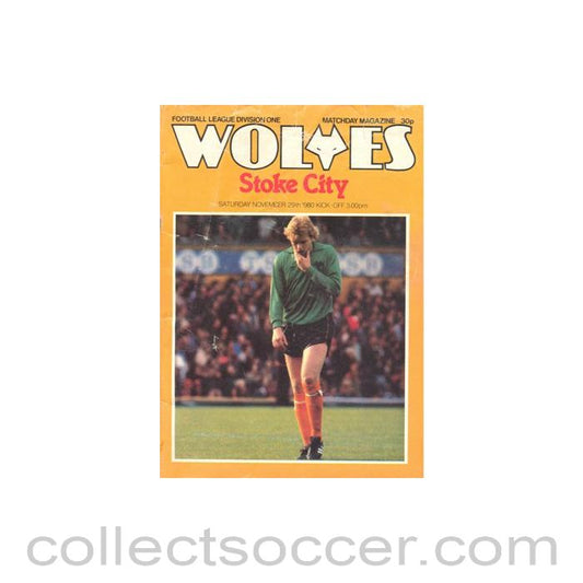 1980 - Wolverhampton Wanderers v Stoke City official programme 29/11/1980 Football League