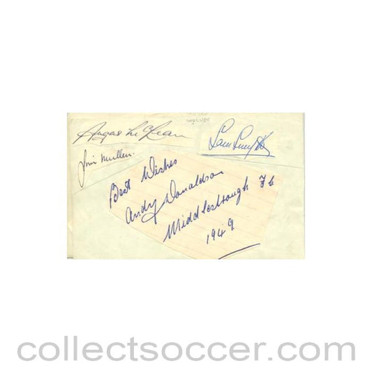 Wolverhampton Wanderers and Derby County Autographs