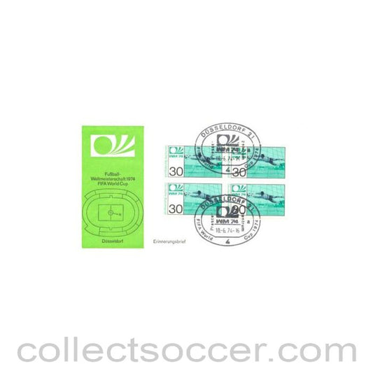 1974 - World Cup 1974 First Day Cover 10/06/1974, different stamps from the one above