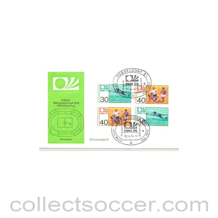 1974 - World Cup 1974 First Day Cover 10/06/1974