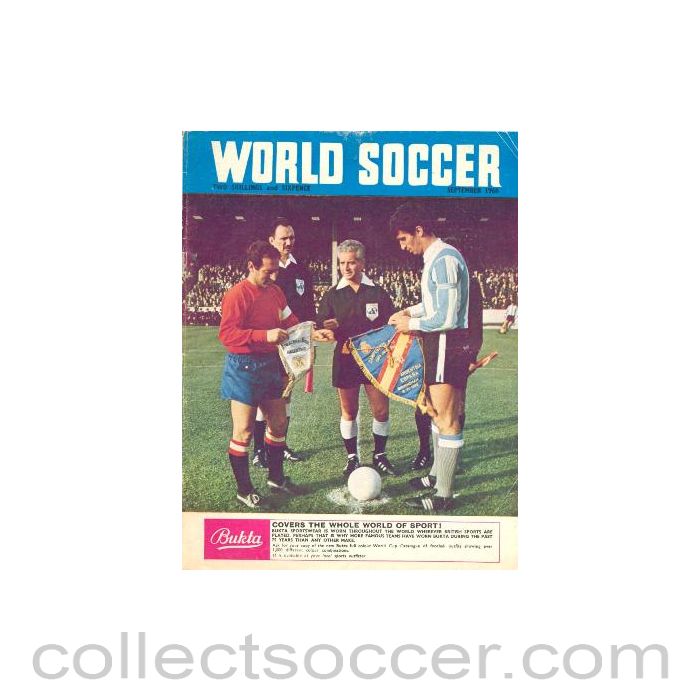 1966 - World Soccer magazine of September 1966, covering the match Argentina v Spain